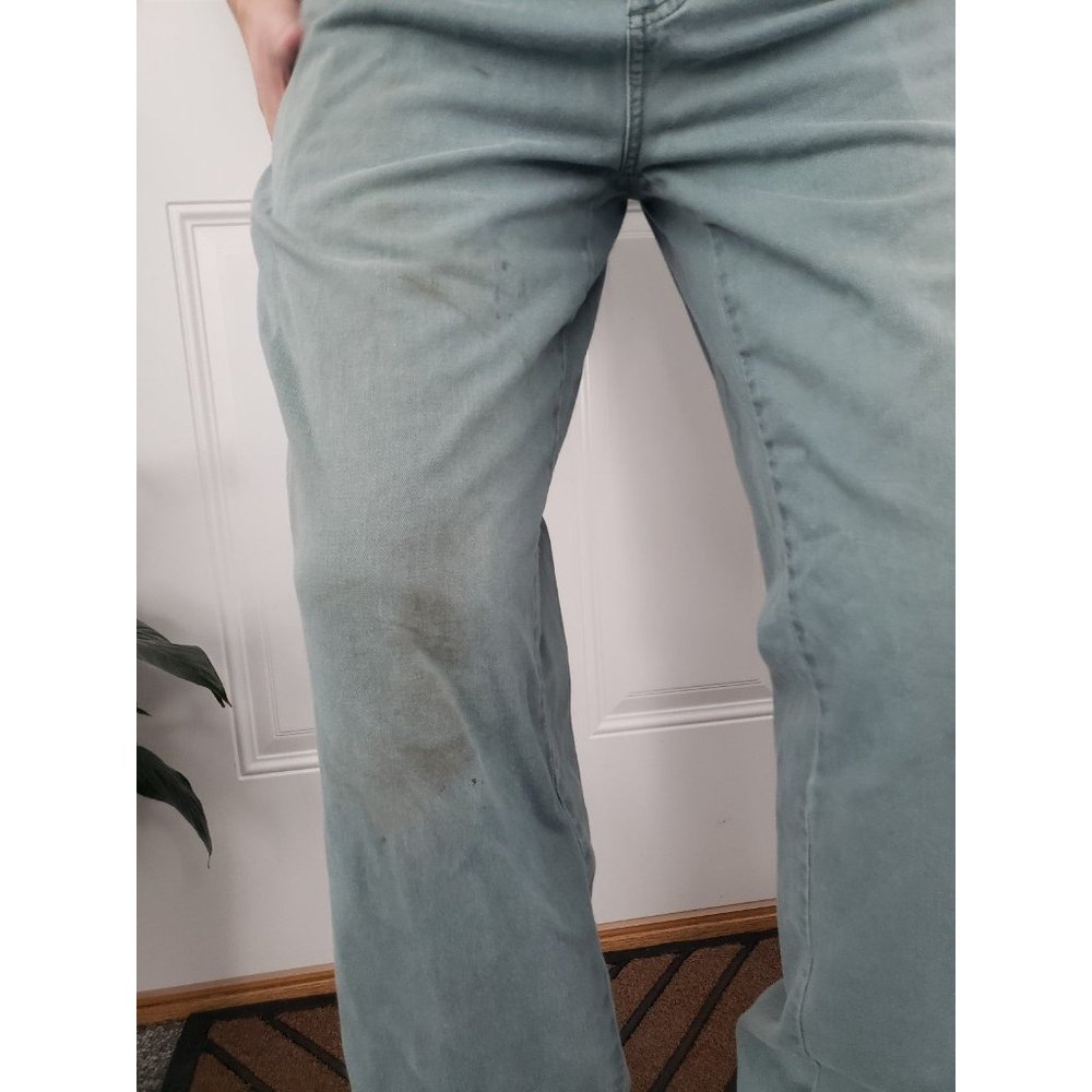 Vintage 80s Bugle Boy Green Work Pants - Picture 5 of 6